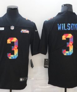 Men's Seattle Seahawks #3 Russell Wilson 2020 Black Crucial Catch Limited Stitched NFL Jersey