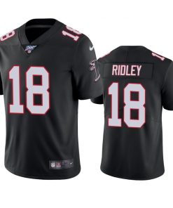 Men's Atlanta Falcons #18 Calvin Ridley Black 2019 100th Season Vapor Untouchable Limited Stitched NFL Jersey