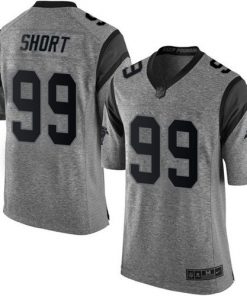 Nike Panthers #99 Kawann Short Gray Men's Stitched NFL Limited Gridiron Gray Jersey