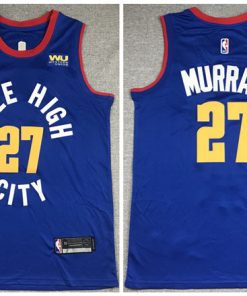 Men's Denver Nuggets #27 Jamal Murray Blue Stitched NBA Jersey