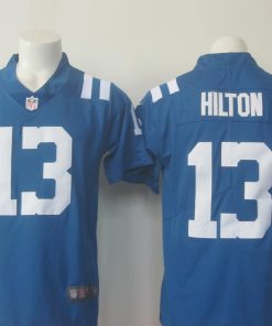 Men's Nike Colts #13 T.Y. Hilton Blue  Limited Rush Stitched NFL Jersey