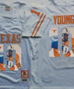 Longhorns #10 Vince Young White Player Fashion Stitched NCAA Jersey