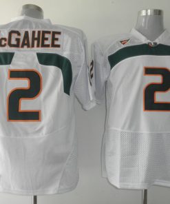 Hurricanes #2 Willis McGahee White Stitched NCAA Jerseys