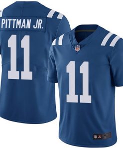 Men's Indianapolis Colts #11 Michael Pittman Jr. Blue Vapor Untouchable Limited Stitched NFL Jersey