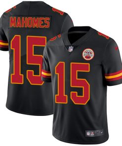 Men's Kansas City Chiefs #15 Patrick Mahomes Black Vapor Untouchable Limited Stitched NFL Jersey