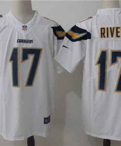 Men's Nike Los Angeles Chargers #17 Philip Rivers White Stitched NFL Vapor Untouchable Limited Jersey