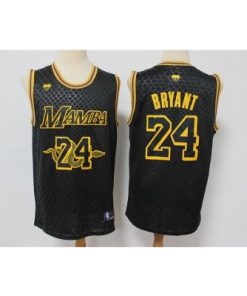 Men's Los Angeles Lakers #24 Kobe Bryant Black Mamba Snake Stitched NBA Jersey