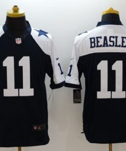 Nike Cowboys #11 Cole Beasley Navy Blue Thanksgiving Throwback Men's Stitched NFL Limited Jersey