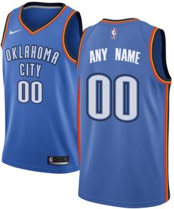 Men's Oklahoma City Thunder Customized Stitched NBA Jersey