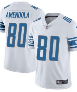 Men's Detroit Lions #80 Danny Amendola  Blue Vapor Untouchable Limited Stitched NFL Jersey