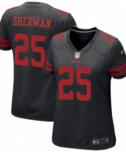 Women's San Francisco 49ers #25 Richard Sherman Black Vapor Untouchable Limited Stitched NFL Jersey