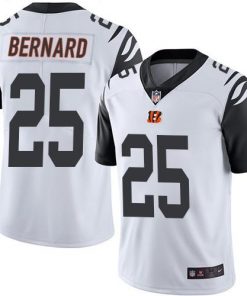 Nike Bengals #25 Giovani Bernard White Men's Stitched NFL Limited Rush Jersey