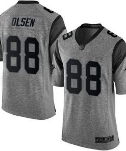 Nike Panthers #88 Greg Olsen Gray Men's Stitched NFL Limited Gridiron Gray Jersey
