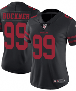 Women's NFL San Francisco 49ers #99 DeForest Buckner Black Vapor Untouchable Limited Stitched Jersey£¨Run Small)£©