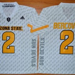 Sun Devils #2 Mike Bercovici White New Stitched NCAA Jersey