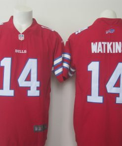 Men's Nike Bills #14 Sammy Watkins Red Limited Rush Stitched NFL Jersey