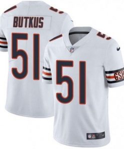 Men's Chicago Bears #51 Dick Butkus White Vapor untouchable Limited Stitched NFL Jersey