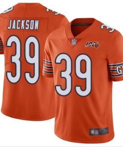 Men's Chicago Bears #39 Eddie Jackson Orange 2019 100th Vapor Untouchable Limited Stitched NFL Jersey