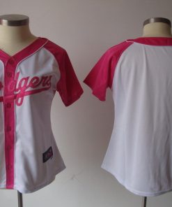 Women's Los Angeles Dodgers Blank Pink Splash Fashion Stitched MLB Jersey