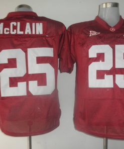 Crimson Tide #25 Rolando McClain Red Stitched NCAA Jersey