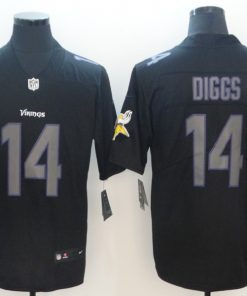 Men's Minnesota Vikings #14 Stefon Diggs Black 2018 Impact Limited Stitched NFL Jersey