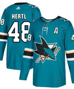 Men's San Jose Sharks #48 Tomas Hertl Blue Stitched NHL Jersey