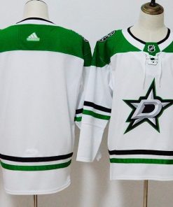 Men's Adidas Dallas Stars White Stitched NHL Jersey
