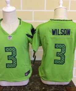Toddler Nike Seahawks #3 Russell Wilson Green Alternate Stitched NFL Elite Jersey