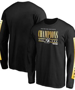 Men's Los Angeles Lakers Black 2020 Western Conference Champions Game Lead Long Sleeve NBA T-Shirt