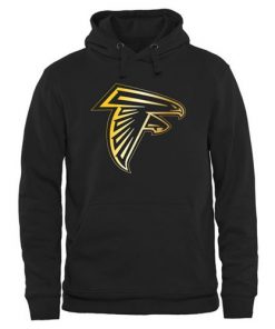 Men's Atlanta Falcons Pro Line Black Gold Collection Pullover Hoodie