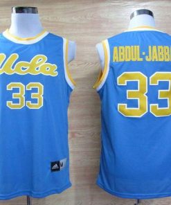Bruins #33 Kareem Abdul-Jabbar Blue Basketball Stitched NCAA Jersey