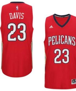 Pelicans #23 Anthony Davis Red Alternate Stitched NBA Jersey