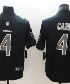 Men's Oakland Raiders #4 Derek Carr Black 2018 Impact Limited Stitched NFL Jersey