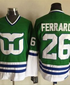 Whalers #26 Ray Ferraro Green CCM Throwback Stitched NHL Jersey