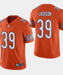 Men's Chicago Bears #39 Eddie Jackson Orange Vapor Untouchable Limited Stitched NFL Jersey