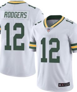 Nike Packers #12 Aaron Rodgers White Men's Stitched NFL Limited Rush Jersey