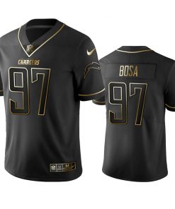 Men's Los Angeles Chargers #97 Joey Bosa 2019 Black Gold Edition Stitched NFL Jersey