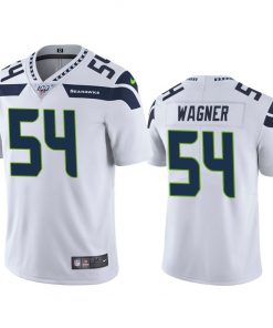 Men's Seahawks #54 Bobby Wagner White Stitched NFL Limited 100th Season Jersey