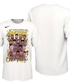 Los Angeles Lakers 2020 NBA Finals Champions White T-Shirt