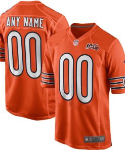 Chicago Bears Customized 2019 100th Season Limited Stitched NFL Jersey(Navy,White, Orange,three colors to choose)