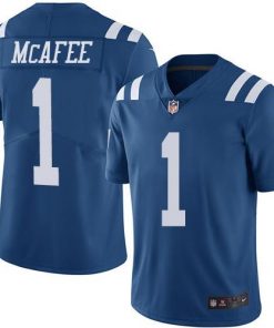 Nike Colts #1 Pat McAfee Royal Blue Men's Stitched NFL Limited Rush Jersey