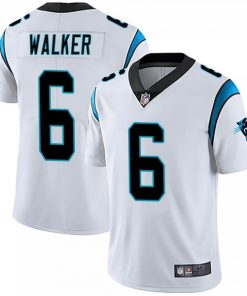Men's Carolina Panthers #6 P.J. Walker White Vapor Untouchable Limited Stitched NFL Jersey