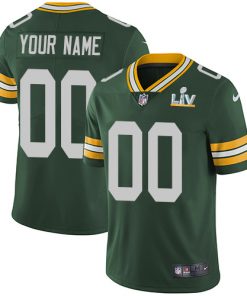 Men's Green Bay Packers ACTIVE PLAYER Custom Green 2021 Super Bowl LV Limited Stitched NFL Jersey