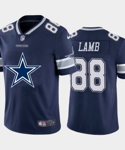 Men's Dallas Cowboys #88 CeeDee Lamb Navy 2020 Team Big Logo Limited Stitched NFL Jersey