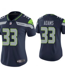 Women's Seattle Seahawks #33 Jamal Adams Navy Untouchable Limited Stitched Jersey