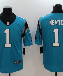 Men's Carolina Panthers# 1 Cam Newton Blue Vapor Untouchable Player Limited Jersey