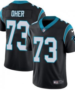 Men's Carolina Panthers #73 Michael Oher Black Vapor Untouchable NFL Limited Stitched Jersey