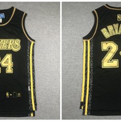 Men's Los Angeles Lakers #24 Kobe Bryant Black Stitched NBA Jersey