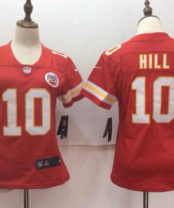 Women's Nike Kansas City Chiefs #10 Tyreek Hill Red Untouchable Limited Stitched NFL Jersey
