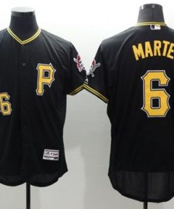 Pirates #6 Starling Marte Black Flexbase Authentic Collection Stitched MLB Jersey